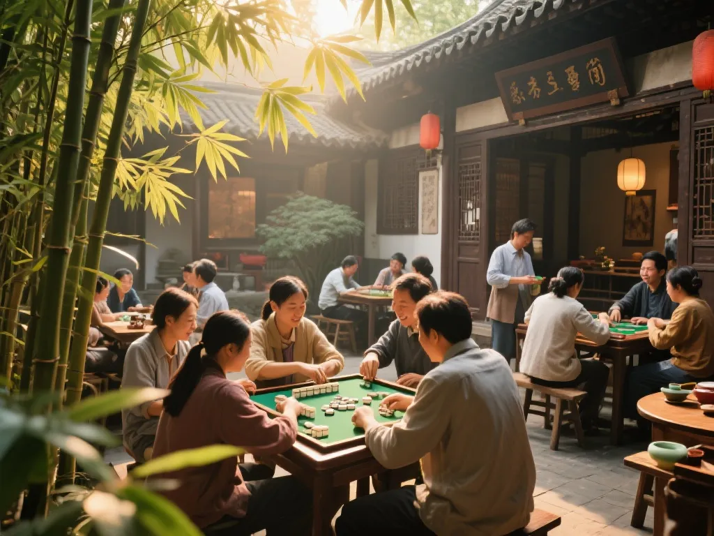 成都茶馆麻将文化